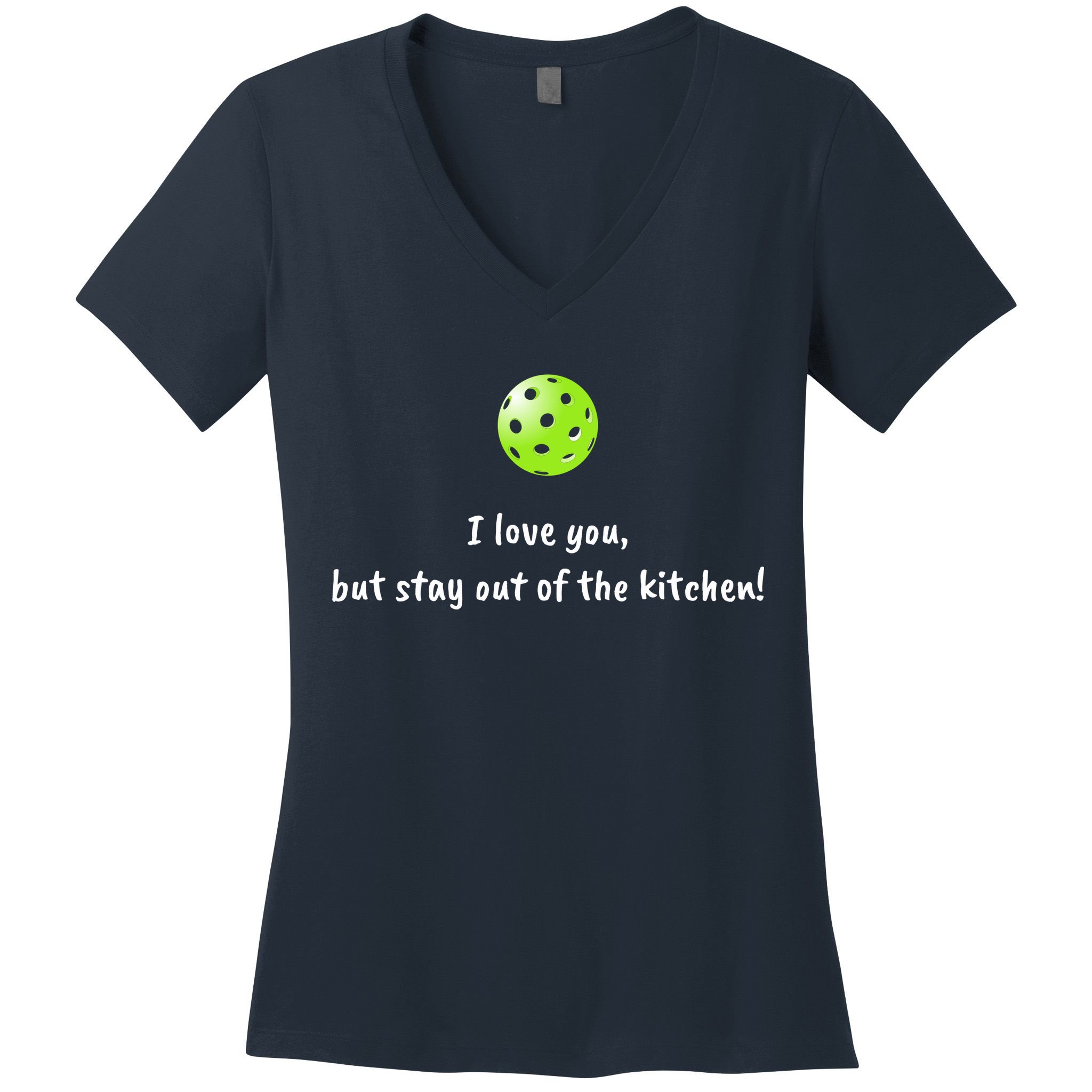 Pickleball Stay Out Of Kitchen, Pickleball Love Women's V-Neck T-Shirt