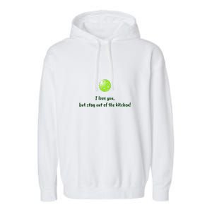 Pickleball Stay Out Of Kitchen, Pickleball Love Garment-Dyed Fleece Hoodie