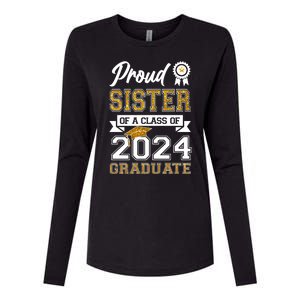 Proud Sister Of The Class Of 2024 Graduate Womens Cotton Relaxed Long Sleeve T-Shirt