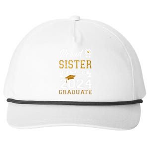 Proud Sister Of The Class Of 2024 Graduate Snapback Five-Panel Rope Hat