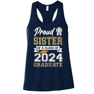 Proud Sister Of The Class Of 2024 Graduate Women's Racerback Tank