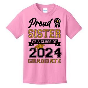 Proud Sister Of The Class Of 2024 Graduate Kids T-Shirt