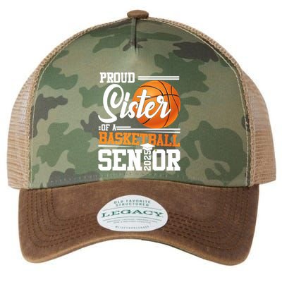 Proud Sister Of A 2025 Senior Graduate Basketball Legacy Tie Dye Trucker Hat