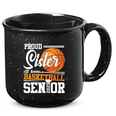 Proud Sister Of A 2025 Senior Graduate Basketball 15oz Campfire Ceramic Mug