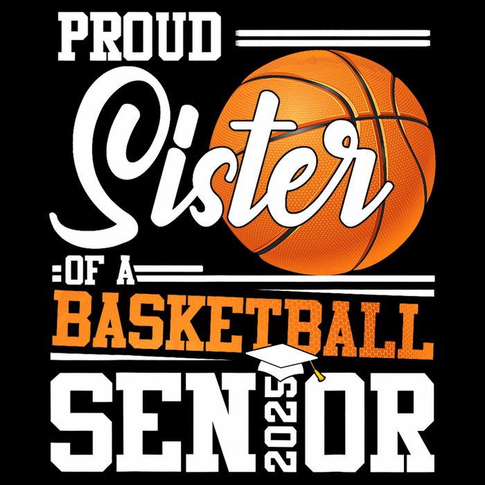 Proud Sister Of A 2025 Senior Graduate Basketball Visor