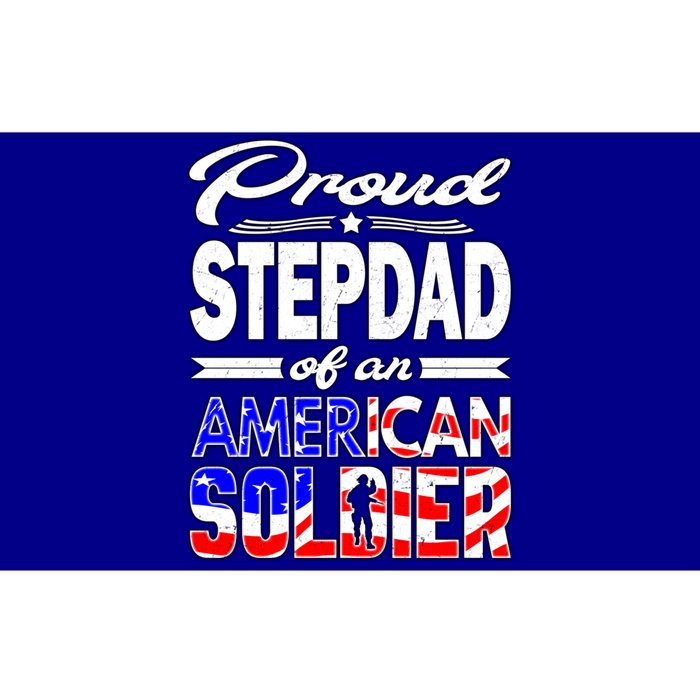 Proud Stepdad Of An American Soldier Funny Gift Step Dad Tee Bumper Sticker