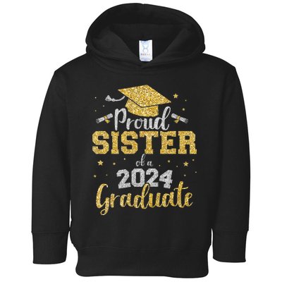 Proud Sister Of A Class Of 2024 Graduate Senior Graduation Toddler Hoodie