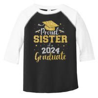 Proud Sister Of A Class Of 2024 Graduate Senior Graduation Toddler Fine Jersey T-Shirt