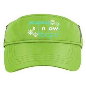 Proud Supporter Of Snow Days Reading Teacher Gift Adult Drive Performance Visor