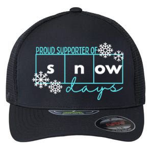 Proud Supporter Of Snow Days Reading Teacher Gift Flexfit Unipanel Trucker Cap