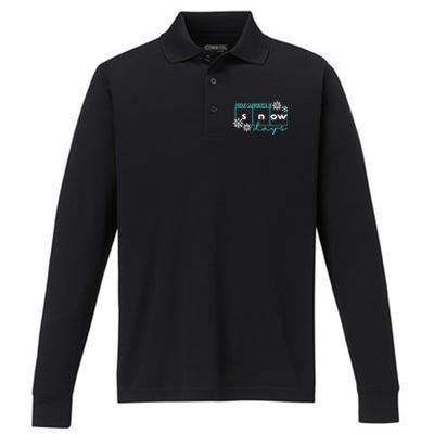 Proud Supporter Of Snow Days Reading Teacher Gift Performance Long Sleeve Polo