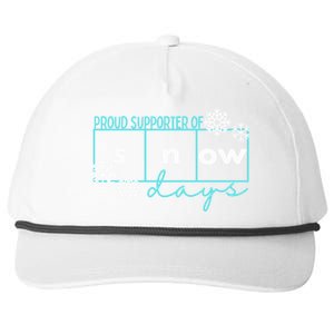 Proud Supporter Of Snow Days Reading Teacher Gift Snapback Five-Panel Rope Hat