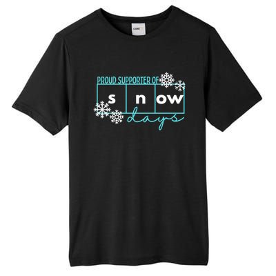 Proud Supporter Of Snow Days Reading Teacher Gift Tall Fusion ChromaSoft Performance T-Shirt