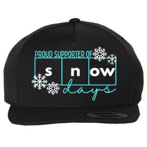 Proud Supporter Of Snow Days Reading Teacher Gift Wool Snapback Cap