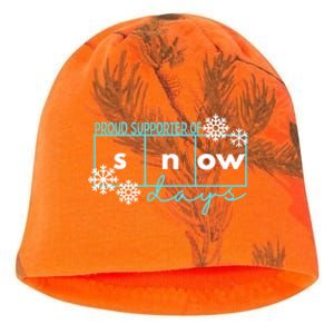 Proud Supporter Of Snow Days Reading Teacher Gift Kati - Camo Knit Beanie