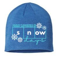 Proud Supporter Of Snow Days Reading Teacher Gift Sustainable Beanie