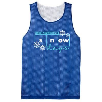 Proud Supporter Of Snow Days Reading Teacher Gift Mesh Reversible Basketball Jersey Tank