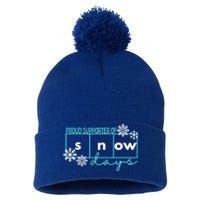 Proud Supporter Of Snow Days Reading Teacher Gift Pom Pom 12in Knit Beanie