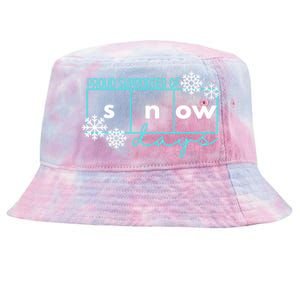 Proud Supporter Of Snow Days Reading Teacher Gift Tie-Dyed Bucket Hat