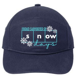 Proud Supporter Of Snow Days Reading Teacher Gift 7-Panel Snapback Hat