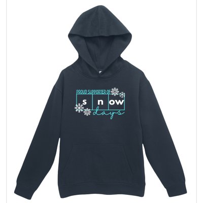 Proud Supporter Of Snow Days Reading Teacher Gift Urban Pullover Hoodie