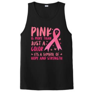 Pink Symbol Of Hope And Strength Breast Cancer Support Gift PosiCharge Competitor Tank