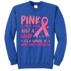 Pink Symbol Of Hope And Strength Breast Cancer Support Gift Sweatshirt