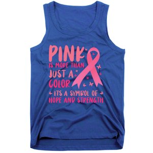 Pink Symbol Of Hope And Strength Breast Cancer Support Gift Tank Top