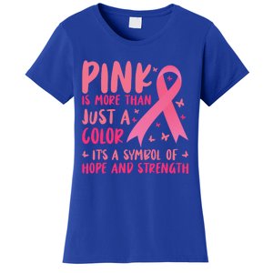 Pink Symbol Of Hope And Strength Breast Cancer Support Gift Women's T-Shirt