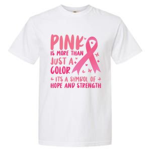 Pink Symbol Of Hope And Strength Breast Cancer Support Gift Garment-Dyed Heavyweight T-Shirt