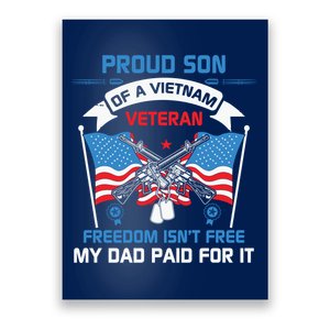 Proud Son Of A Vietnam Veteran Veteran Day US Army Poster