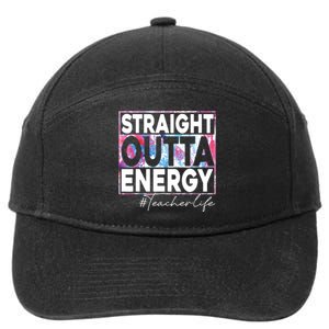 Paraprofessional Straight Outta Energy Teacher Life Rainbow 7-Panel Snapback Hat