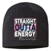 Paraprofessional Straight Outta Energy Teacher Life Rainbow Sustainable Beanie