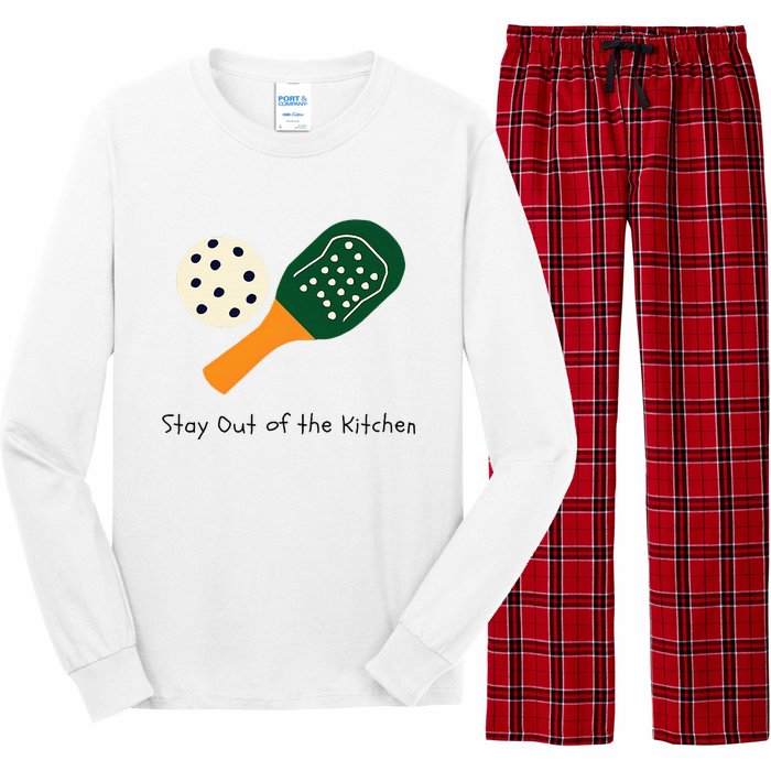 Pickleball Stay Out Of The Kitchen Long Sleeve Pajama Set