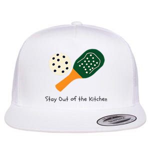 Pickleball Stay Out Of The Kitchen Flat Bill Trucker Hat