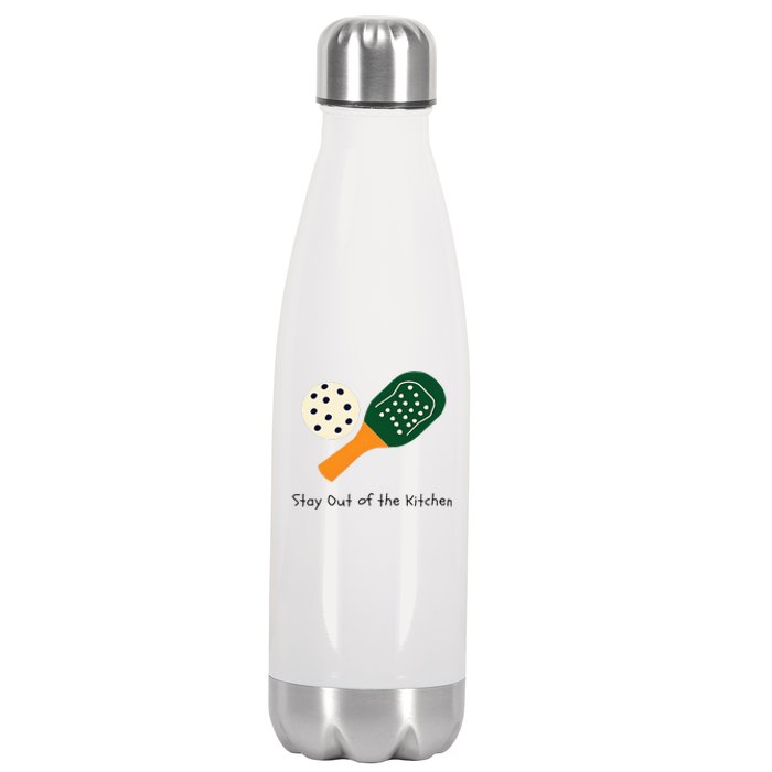 Pickleball Stay Out Of The Kitchen Stainless Steel Insulated Water Bottle