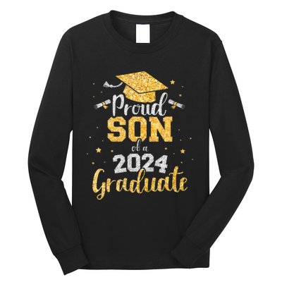 Proud Son Of A 2024 Graduate Class Of 2024 Graduate Senior Graduation Long Sleeve Shirt