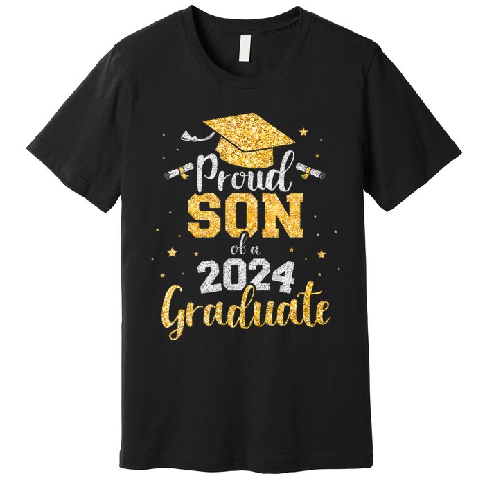 Proud Son Of A 2024 Graduate Class Of 2024 Graduate Senior Graduation Premium T-Shirt