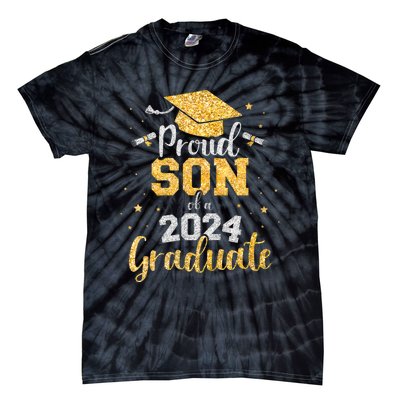 Proud Son Of A 2024 Graduate Class Of 2024 Graduate Senior Graduation Tie-Dye T-Shirt