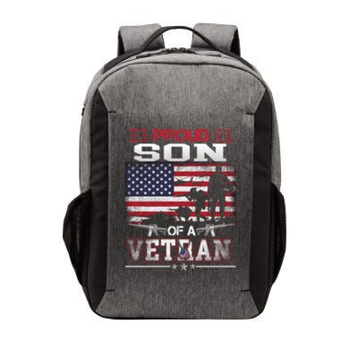 Proud Son Of A Veteran Vintage Flag Military Veterans Day Meaningful Gift Vector Backpack