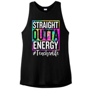 Paraprofessional Straight Outta Energy Teacher Life Gifts Ladies PosiCharge Tri-Blend Wicking Tank