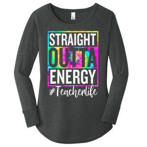 Paraprofessional Straight Outta Energy Teacher Life Gifts Women's Perfect Tri Tunic Long Sleeve Shirt