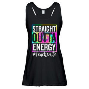 Paraprofessional Straight Outta Energy Teacher Life Gifts Ladies Essential Flowy Tank