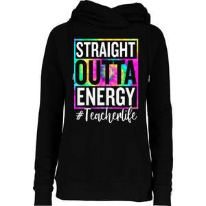 Paraprofessional Straight Outta Energy Teacher Life Gifts Womens Funnel Neck Pullover Hood