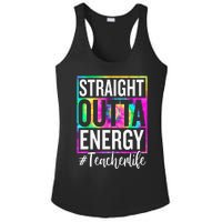 Paraprofessional Straight Outta Energy Teacher Life Gifts Ladies PosiCharge Competitor Racerback Tank