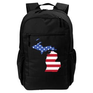 Patriotic State Of Michigan Usa Flag Daily Commute Backpack