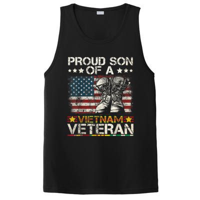 Proud Son Of Vietnam Veteran Us Flag PosiCharge Competitor Tank