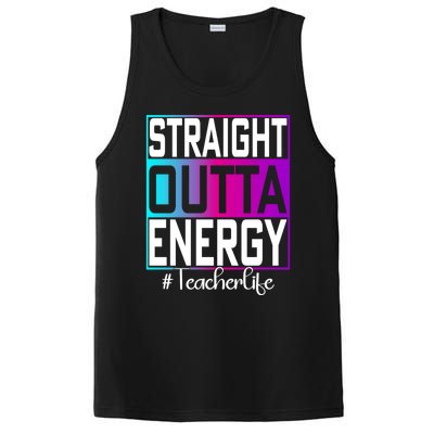 Paraprofessional Straight Outta Energy Teacher Life Gifts PosiCharge Competitor Tank