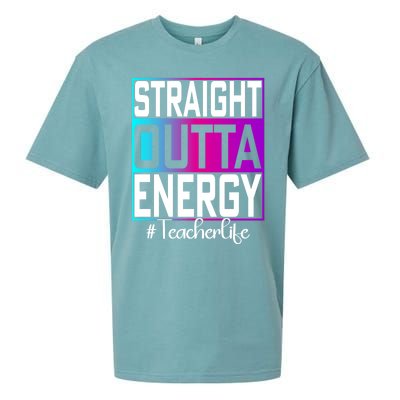 Paraprofessional Straight Outta Energy Teacher Life Gifts Sueded Cloud Jersey T-Shirt