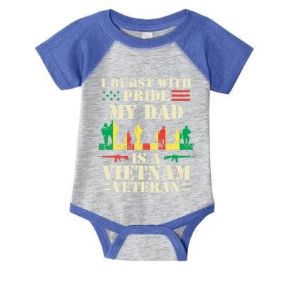 Proud Son Of A Vietnam Veteran Dad Gift Infant Baby Jersey Bodysuit